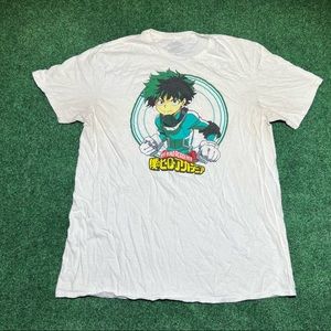 Anime My Hero Academia Adult White T-Shirt Size L